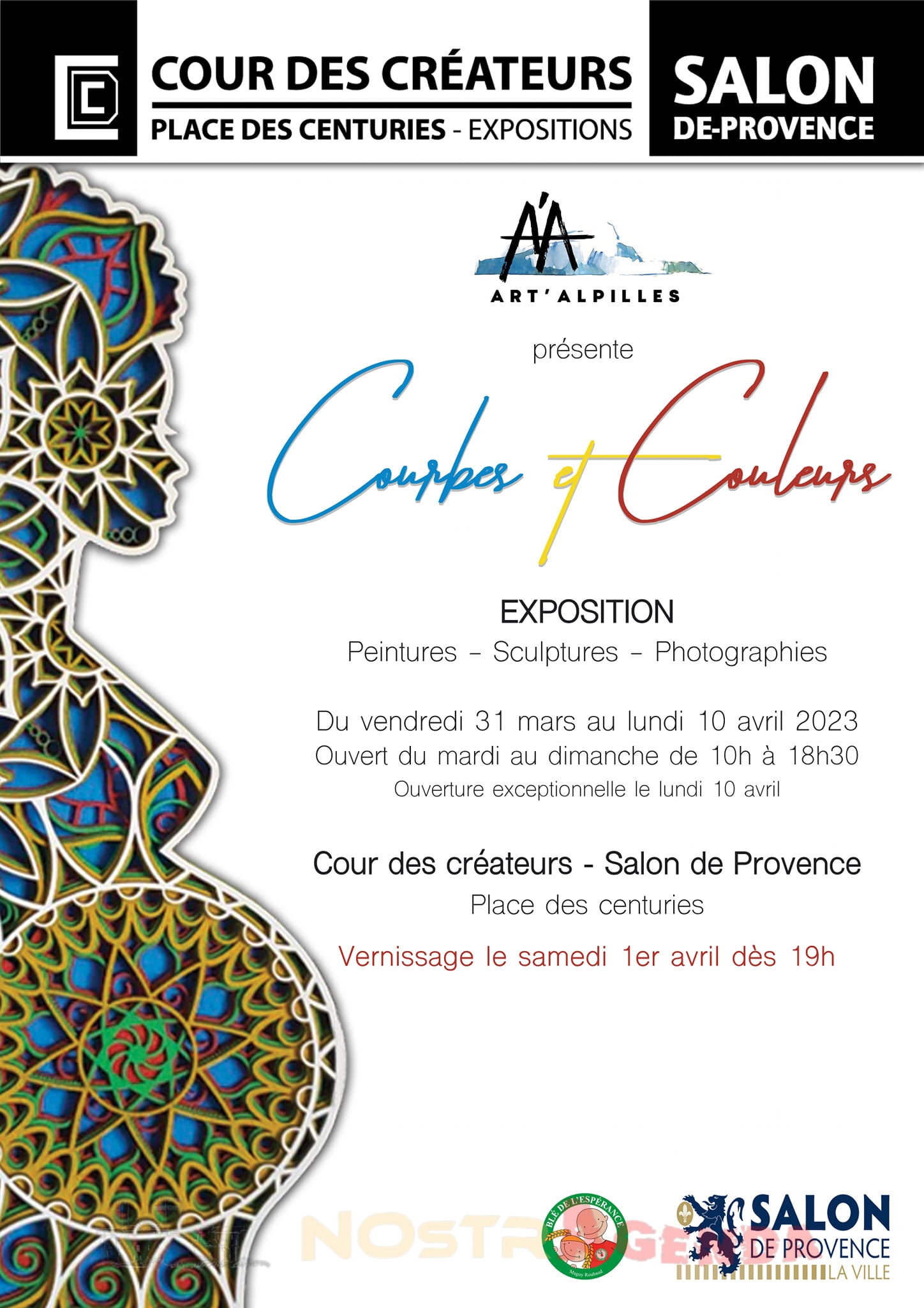 Exposition Courbes et couleurs L’association « ART'ALPILLES »