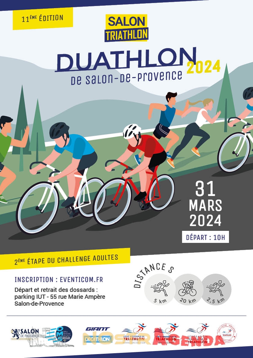 duathlon salon 31 mars 2024 agenda Nostragenda Sport Salon-de-Provence