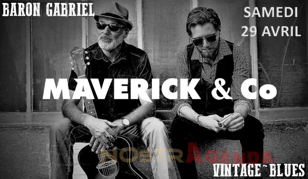 Soirée Concert - Maverick & Co Baron Gabriel Vintage Blues duo Salon-de-Provence Agenda sorties Nostragenda