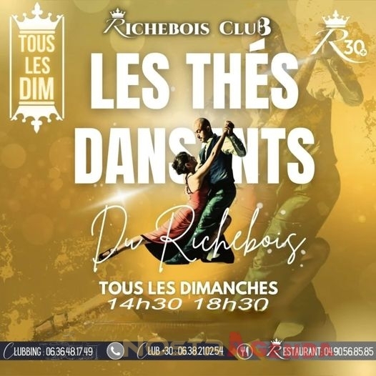 Thé Dansant du Richebois Salon-de-Provence Agenda Nostragenda Sorties Danses week-end