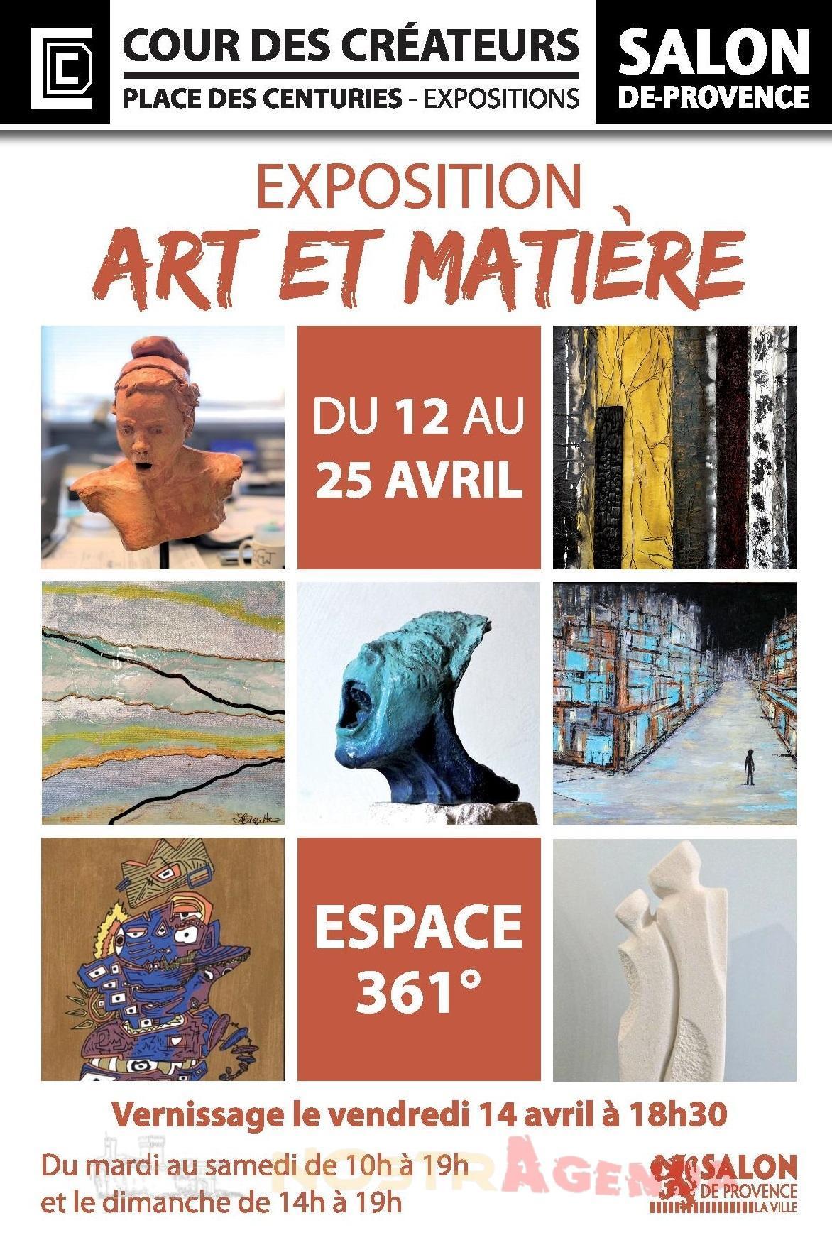 Exposition "Art et Matière " - Cour des créateurs