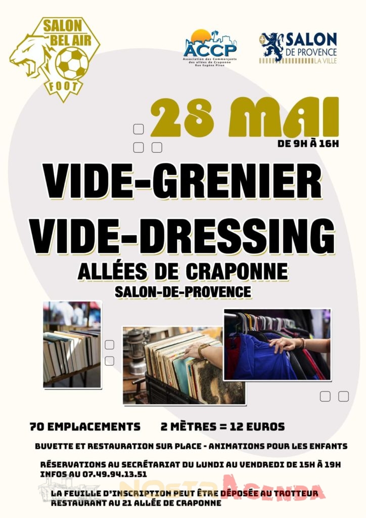 Vide-Grenier Vide-Dressing Salon-de-Provence Agenda Nostragenda