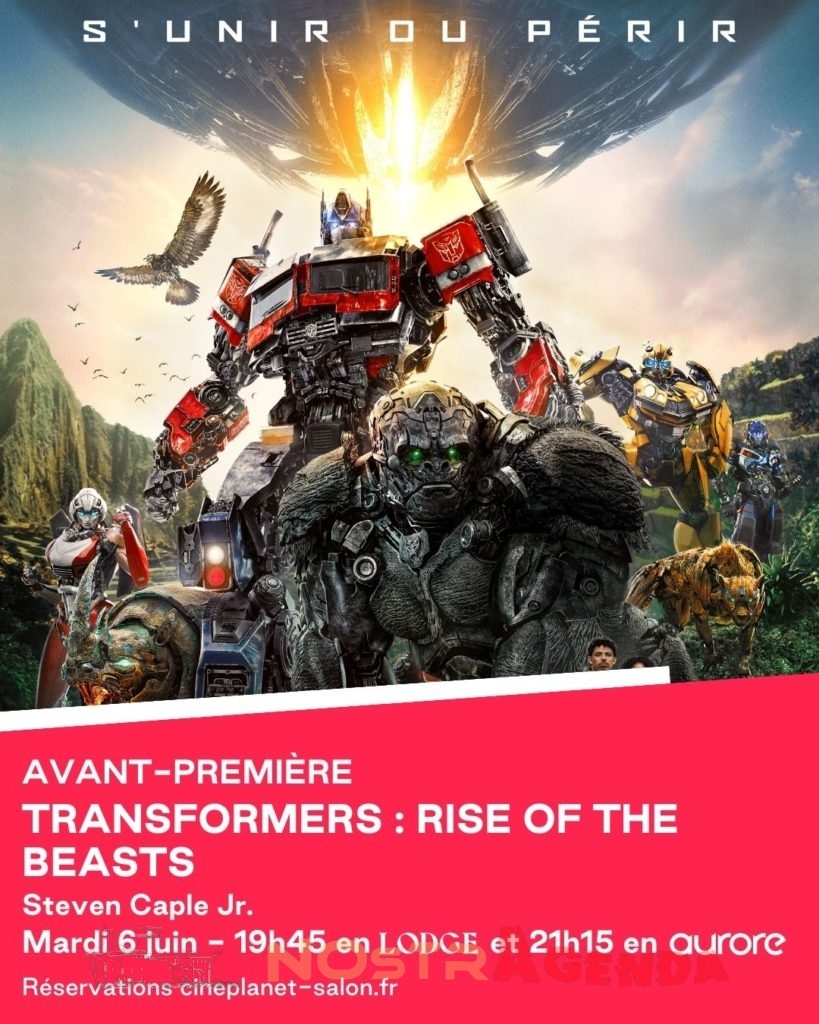 Avant-première Transformers : Rise of the Beasts Cinéplanet Salon Agenda Nostragenda Cinéma