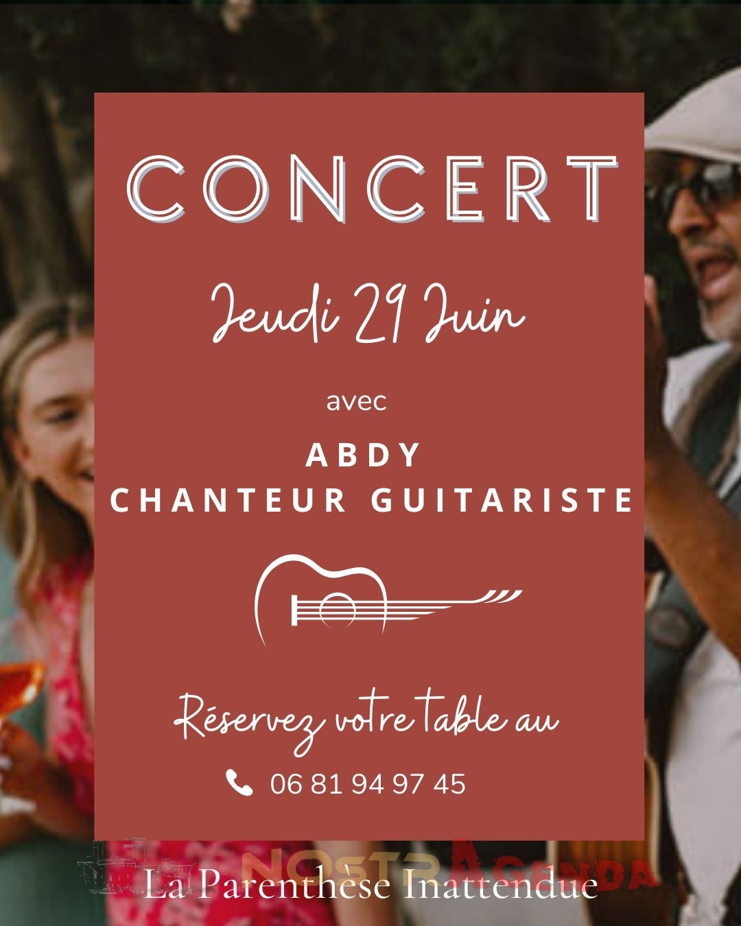 Concert - La Parenthèse Inattendue avec Abdy Salon-de-Provence Agenda soirées concerts Nostragenda