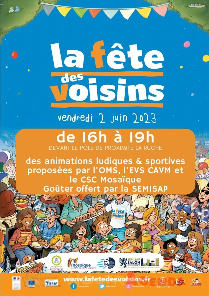 La fête des voisins Salon-de-Provence Agenda Nostragenda