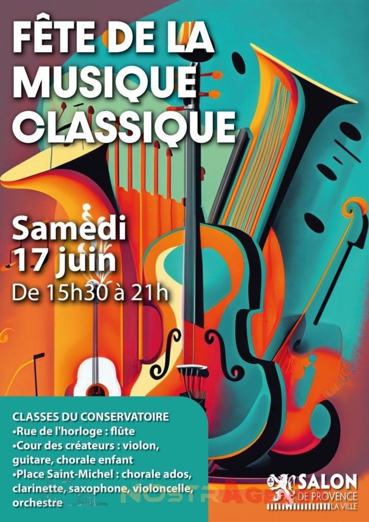 Fête de la Musique Classique Salon-de-Provence Conservatoire Concerts Agenda Sorties Nostragenda