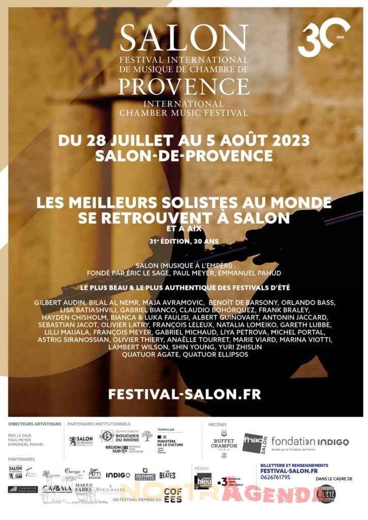 Festival International de Musique de Chambre de Provence Concerts agenda Nostragenda Salon-de-Provence