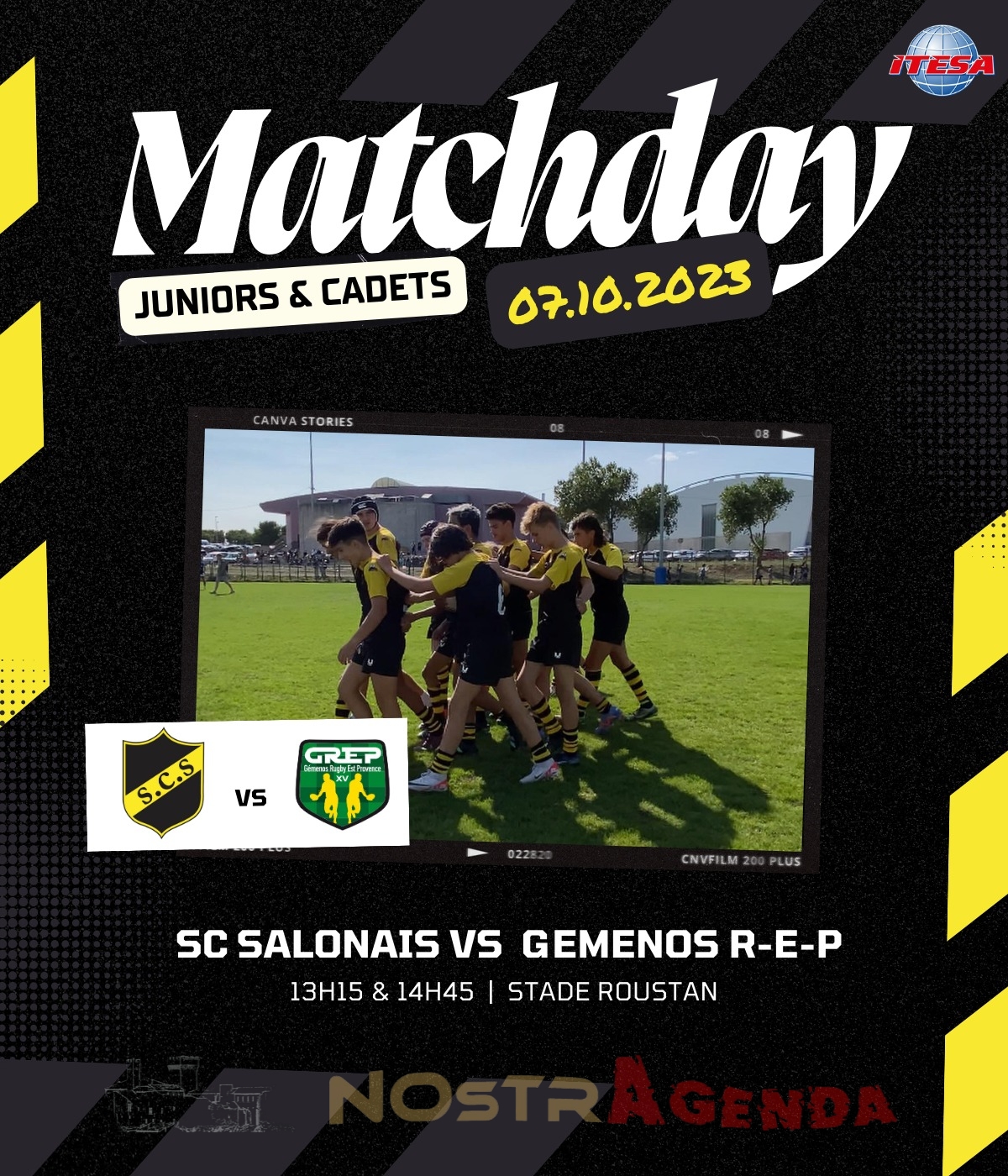 SCS contre Gemenos R-E-P Sporting Club Salonais Juniors & Cadets Nostragenda Salon-de-Provence agenda sortie sport