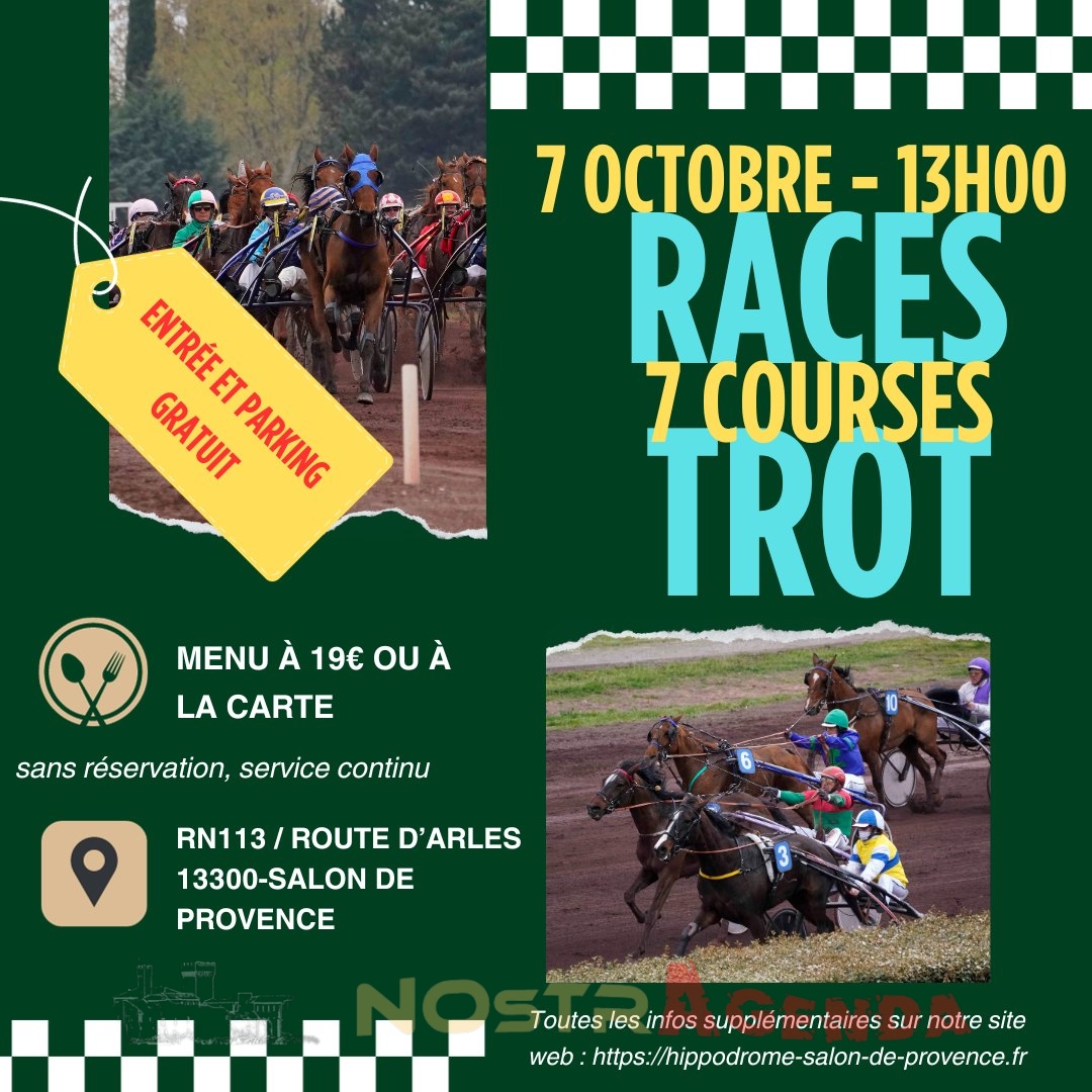 7 Courses trot - Hippodrome Salon-de-Provence Nostragenda