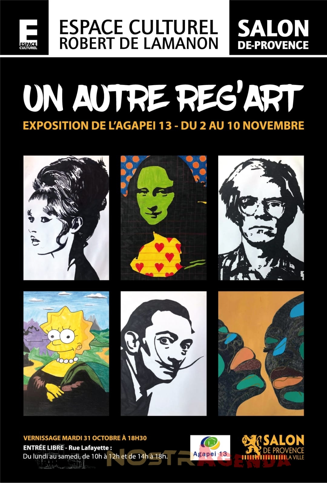 Exposition " Un autre reg'art " de l'Agapei 13 Espace Robert de Lamanon - Salon de Provence