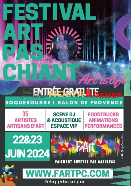 Festival dart pas chiant roquerousse Salon agenda concerts animations Nostragenda entrée gratuite