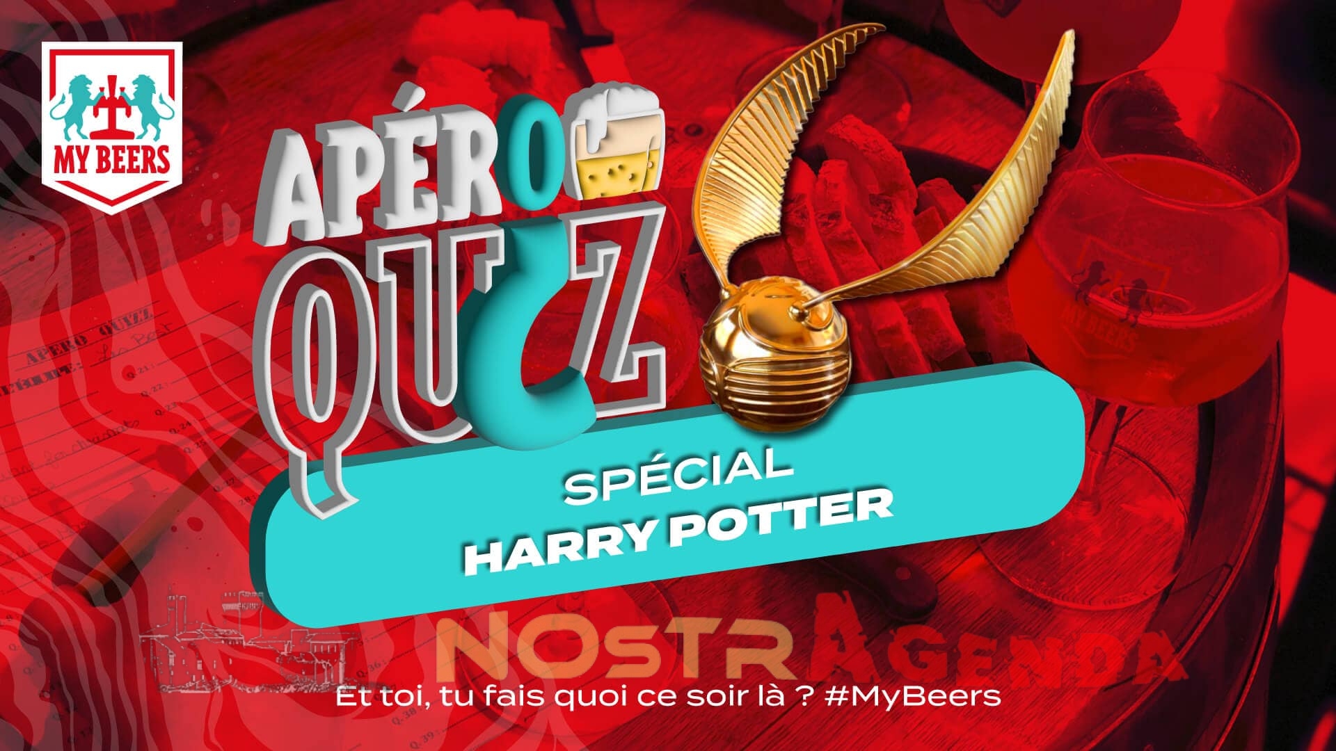 Apéro quizz spécial Harry Potter My Beers Salon agenda soirées Nostragenda