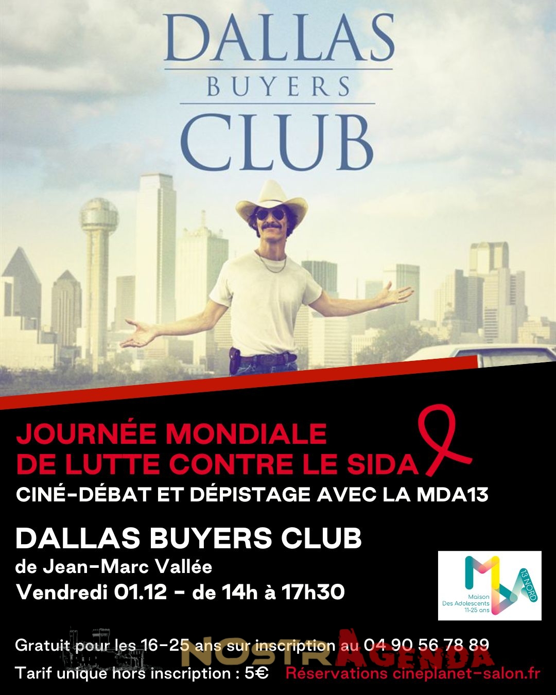 Ciné-débat autour du film Dallas Buyers Club