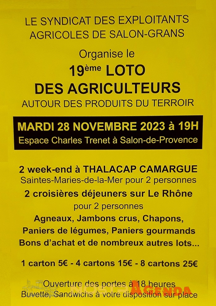 loto des agriculteurs salon-de-provence agenda lotos nostragenda