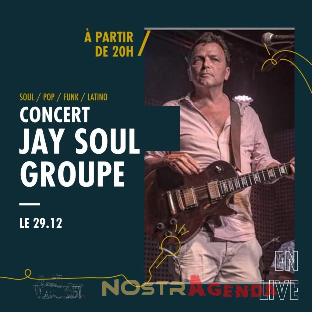 Concert Jay Soul Groupe Au fut Salon agenda Nostragenda Soirées