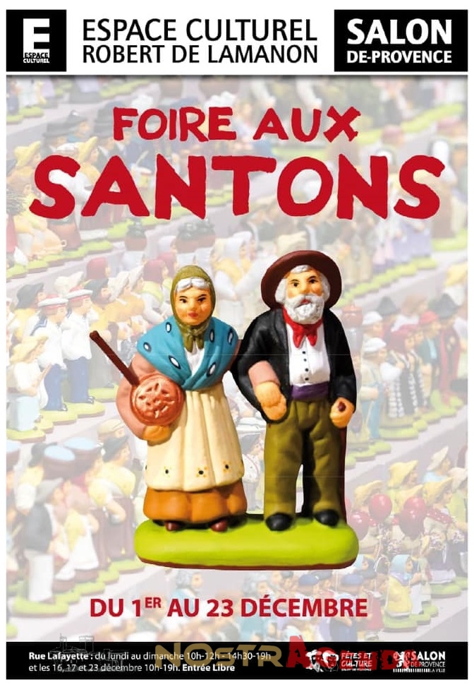 Foire aux santons Salon de Provence agenda Nostragenda