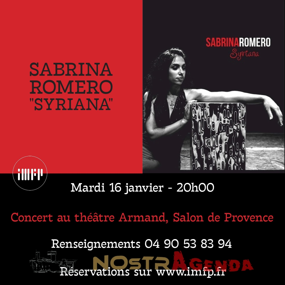 sabrina romero concert imfp Théâtre Armand Salon agenda Nostragenda