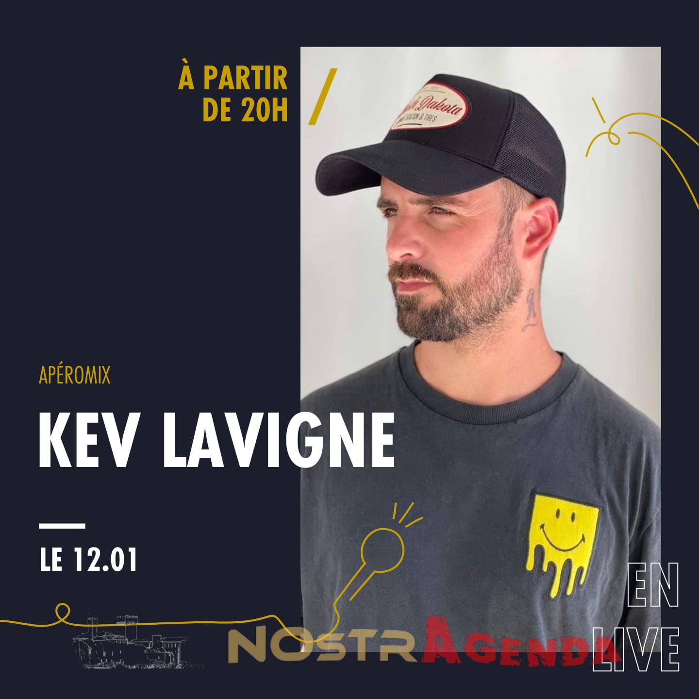 aperomix kev lavigne au fut Salon agenda soirées Nostragenda 12 janvier 2024