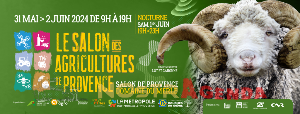 "Salon des Agricultures de Provence", ça se passe à Salon de Provence du Vendredi 31 mai, au Dimanche 2 juin 2024 - de 9h à 19h / Entrée & parkings gratuits 7eme édition Soirée - Nocturne le samedi soir