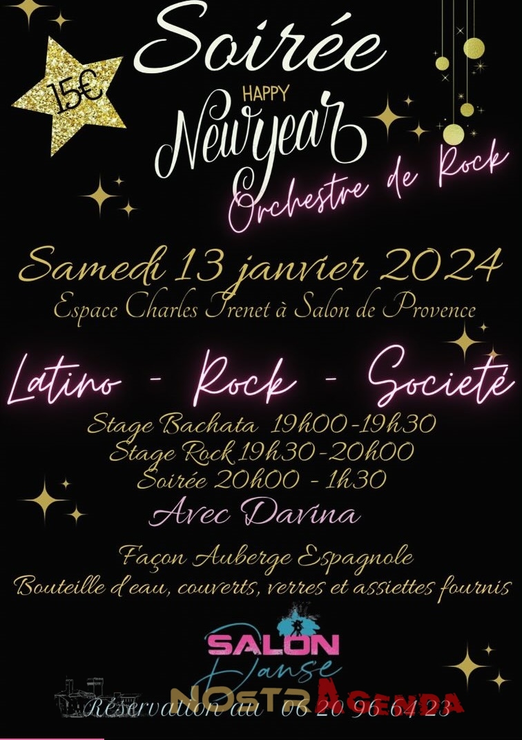 Soirée Happy New Year - Salon Danse Agenda soirées Nostragenda