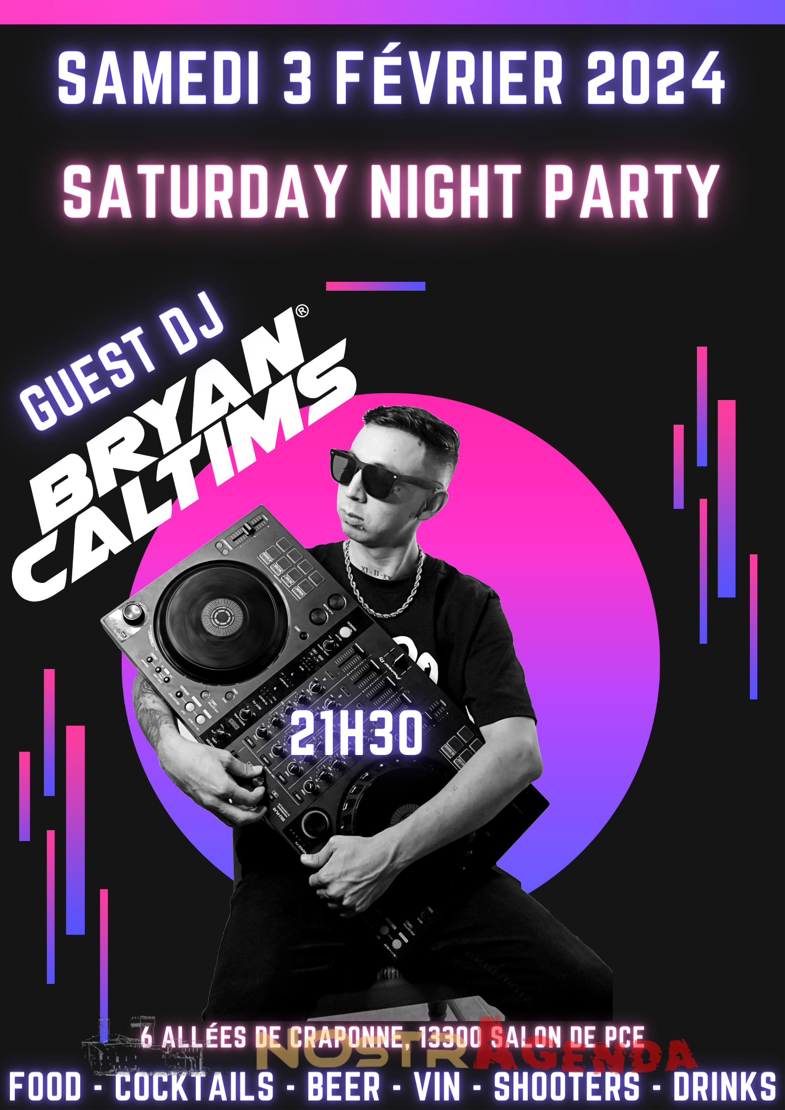 Saturday Night Party - The Quiet Man DJ Bryan Caltims Nostragenda