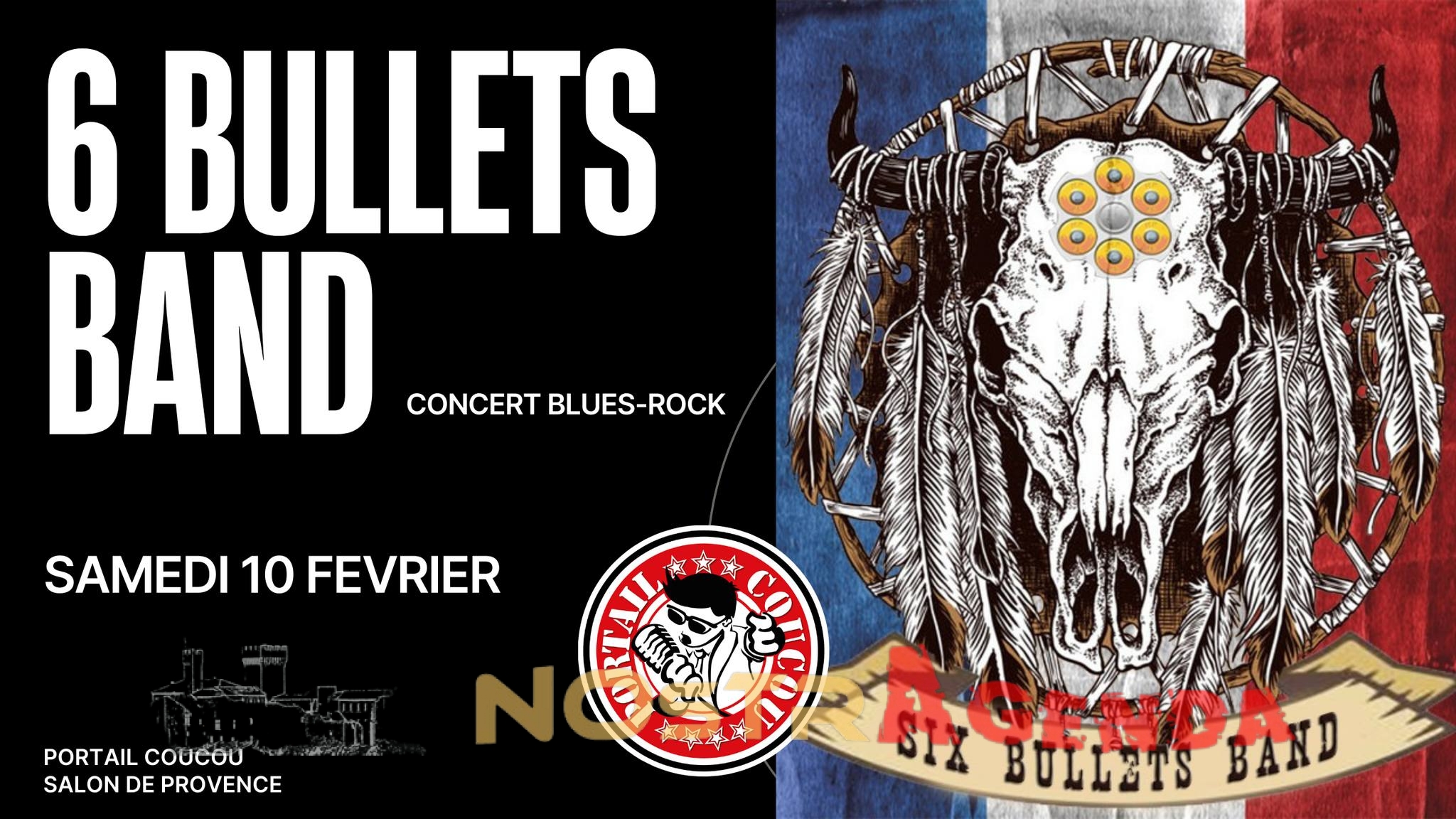 6 bullets band portail coucou Salon Concert Nostragenda