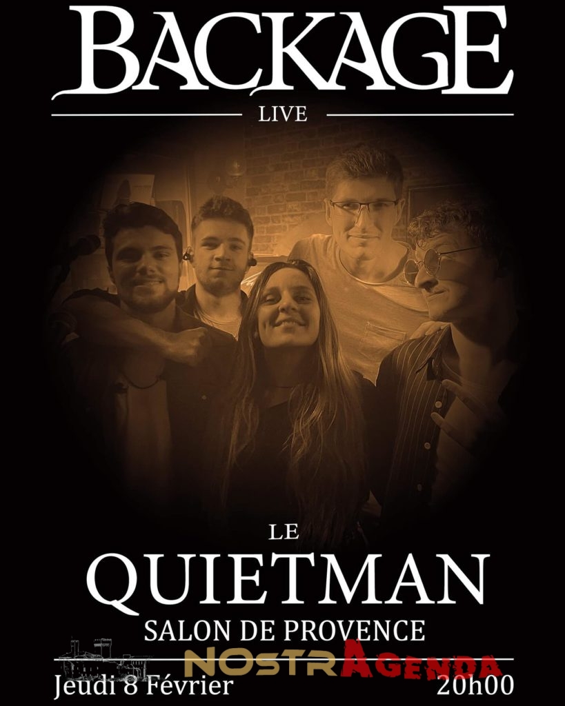 backage live music Quiet Man Salon Agenda soirées Nostragenda Apéro concert