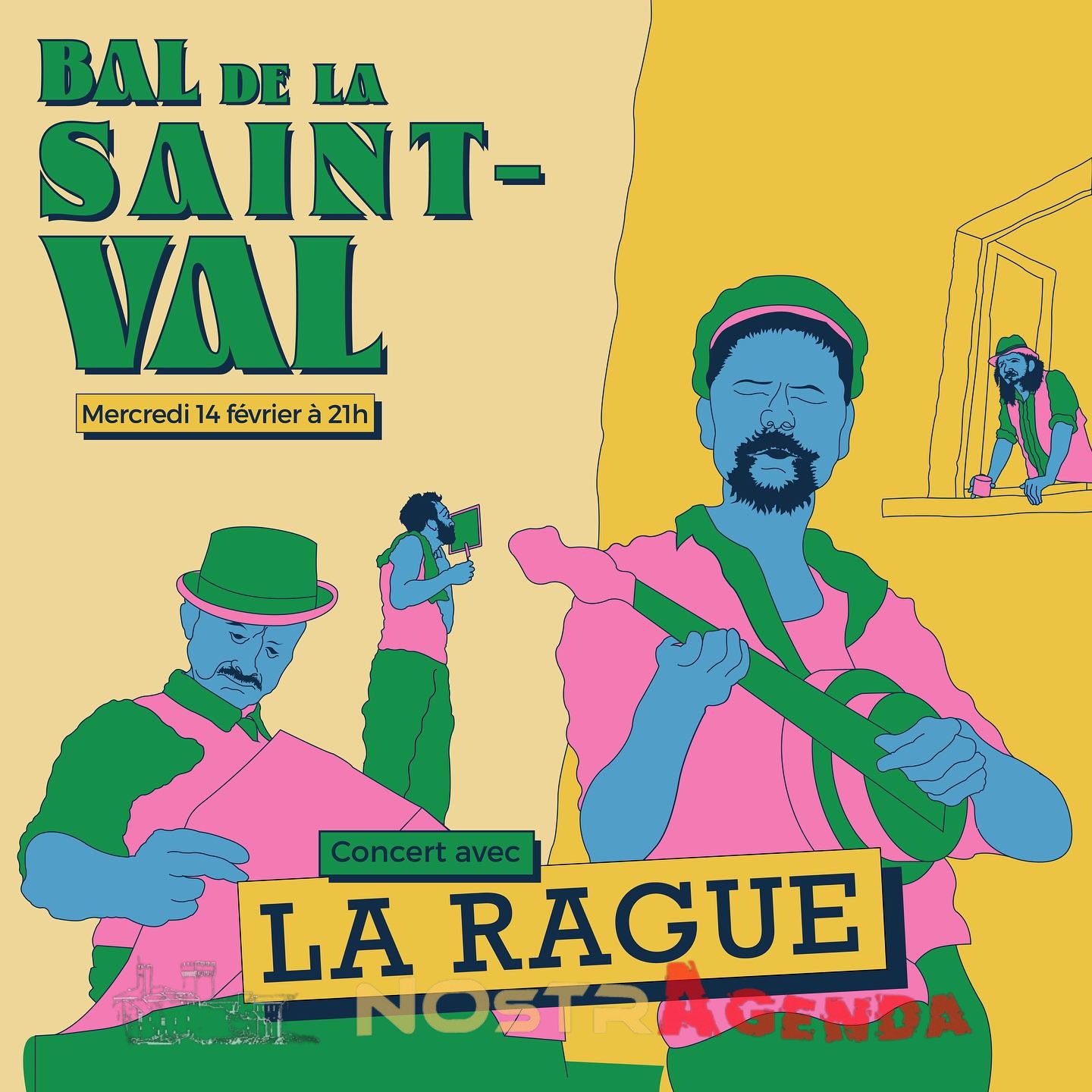 bal de la Saint-Val concert La Rague Portail coucou Salon Nostragenda