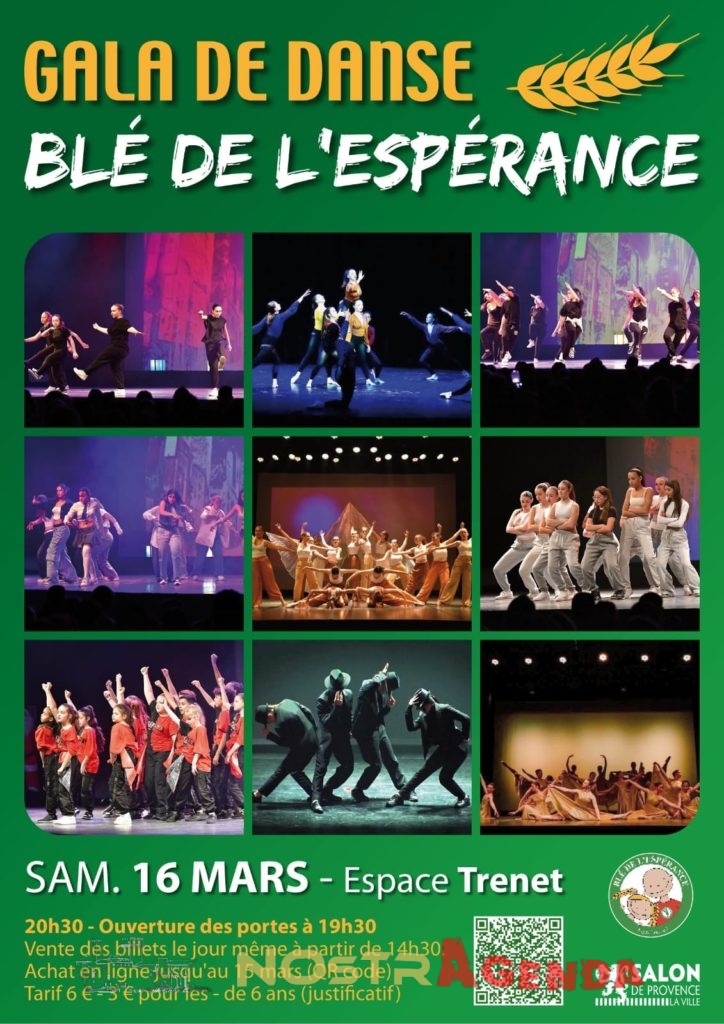 Gala de danse du blé de l'espérance agenda soirées Nostragenda Salon-de-Provence