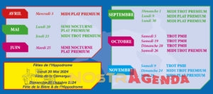 programme 2024 hippodrome de Salon de Provence agenda Nostragenda 