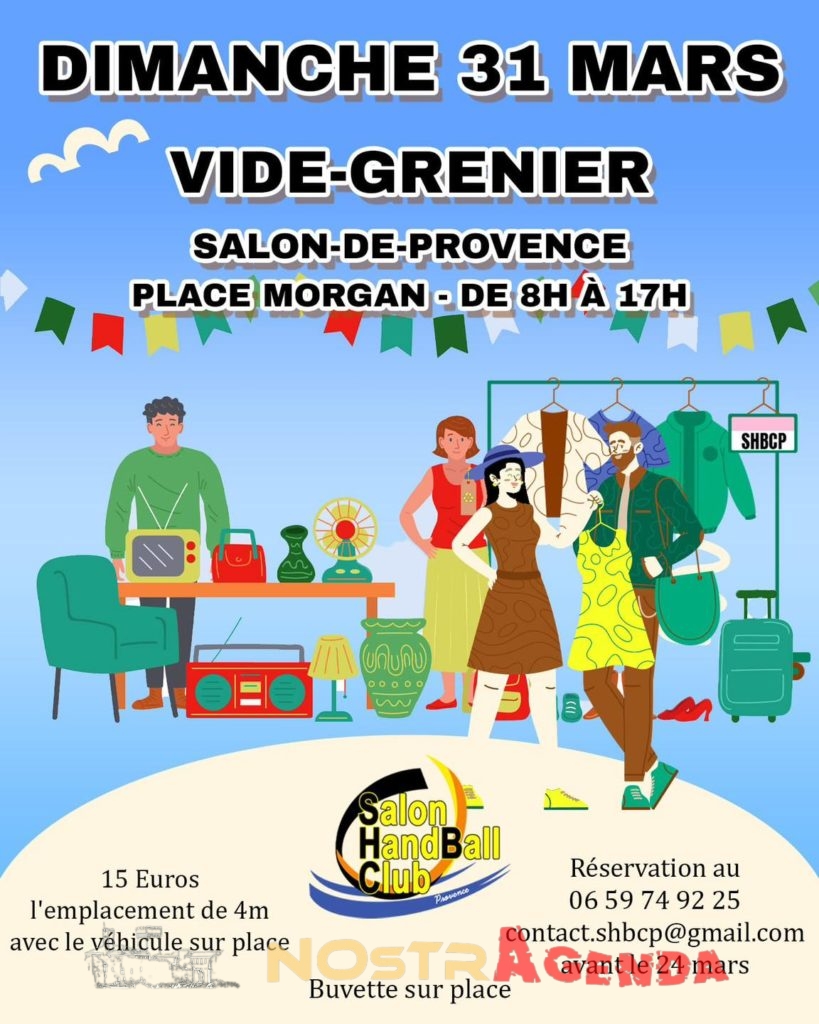 vide grenier salon handball club provence agenda Nostragenda Salon-de-Provence
