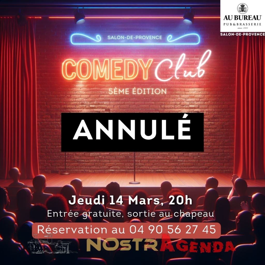 Comedy club au bureau annulé Agenda Nostragenda