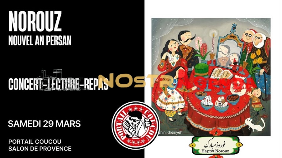 Norouz nouvel an persan Portail Coucou Salon agenda Nostragenda 29 mars 2025 Salon-de-Provence Ficame