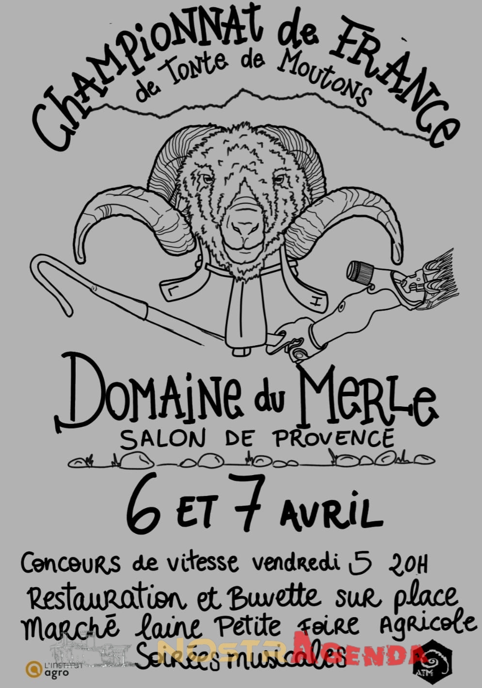 championnat de france de tonte de moutons domaine du Merle Salon agenda Nostragenda