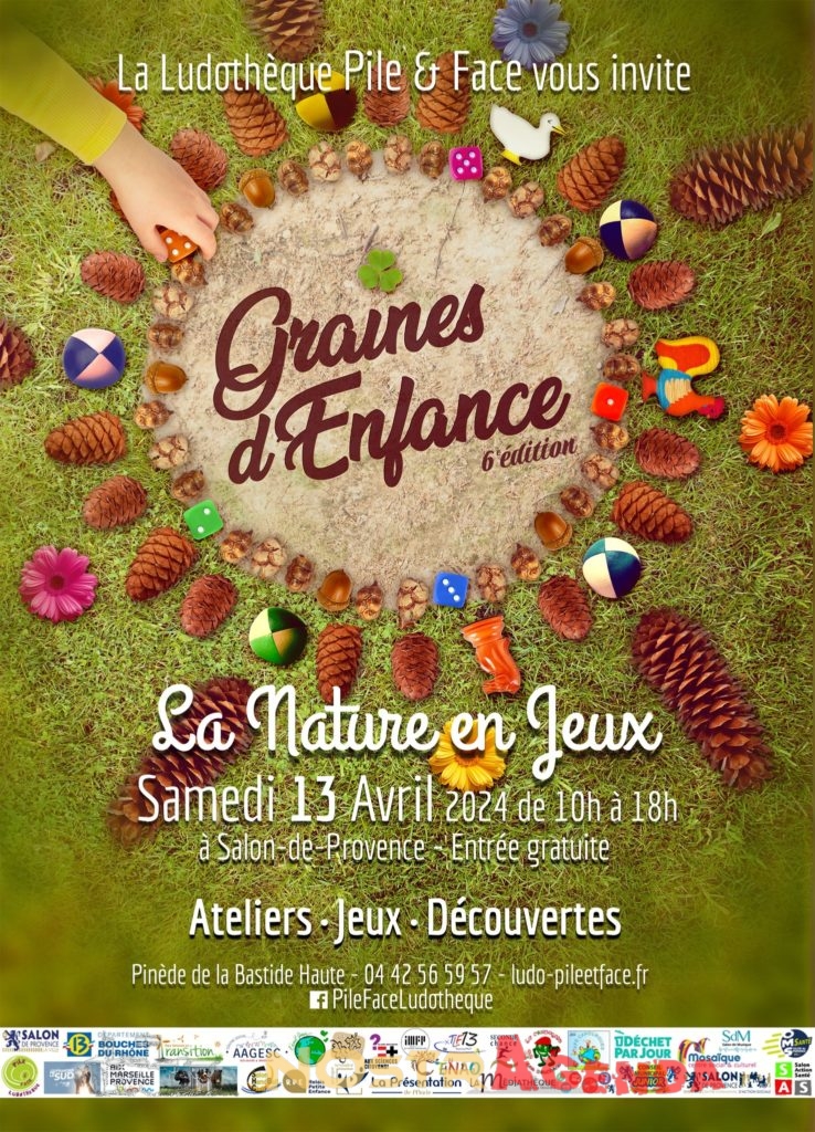 graine d enfance 2024 - 13 avril agenda Nostragenda Pile & Face Ludothèque