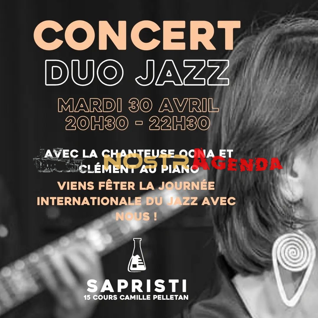 concert duo jazz Bar Sapristi Soirées agenda Nostragenda Salon-de-Provence
