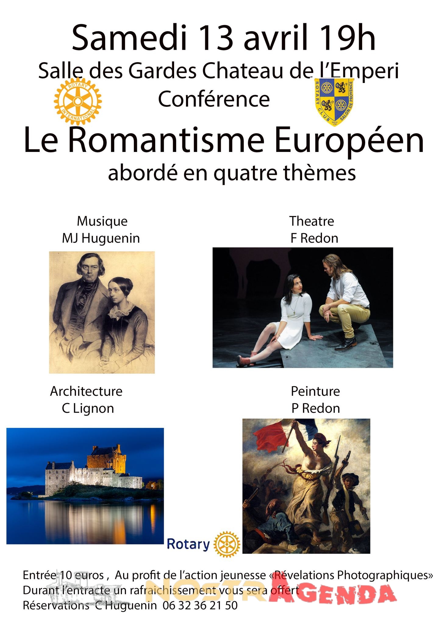 Conférence : Le Romantisme Européen - rotary 13 avril