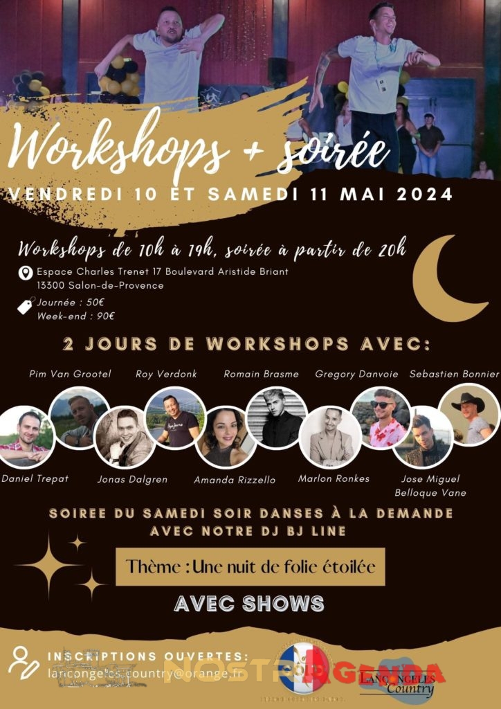 french open line dance mai Salon Trenet Agenda Nostragenda