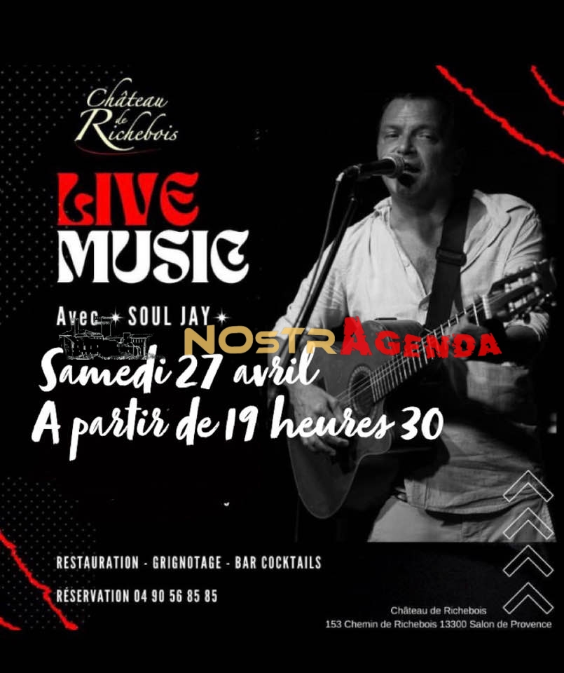 live music Soul Jay Richebois Salon agenda Nostragenda