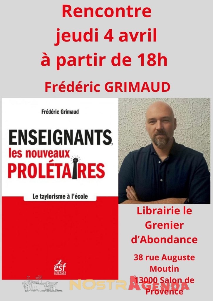 rencontre-frederic-grimaud-grenier-dabondance Agenda Salon Nostragenda