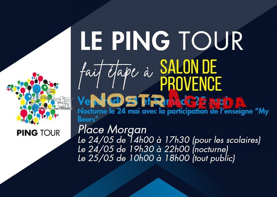 Ping tour Place Morgan agenda animations sport sorties agenda Nostragenda Salon-de-Provence