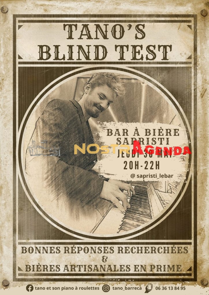 Concert Tano s blind test bar sapristi agenda soirée Nostragenda Salon