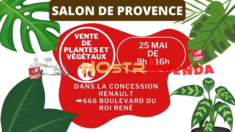 vente de plantes et vegetaux Salon de Provence agenda Nostragenda Renault