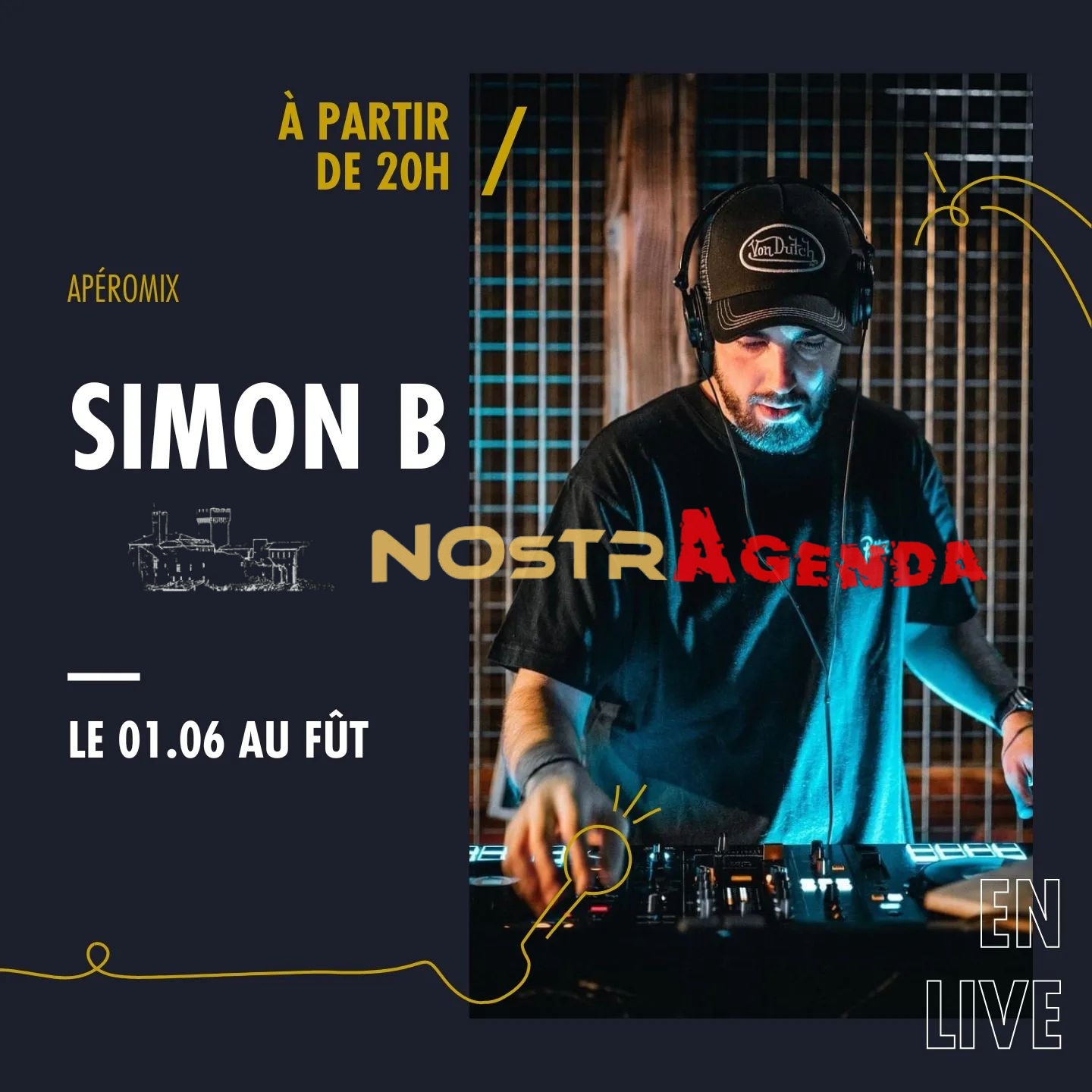 aperomix au fut Simon B agenda soirée Morgan Nostragenda Salon-de-Provence sortir ce soir