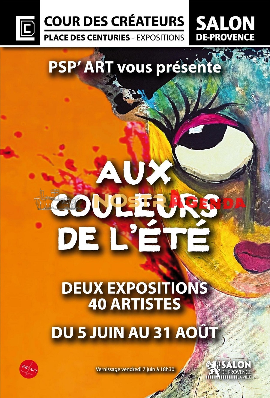 aux couleurs de l'ete Cour des créateurs Salon agenda Exposition Nostragenda