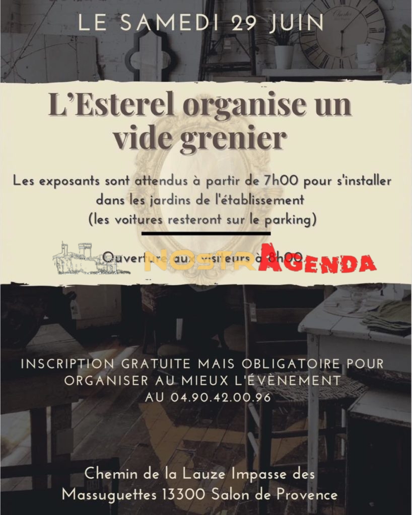 vide grenier esterel salon-de-provence agenda Nostragenda