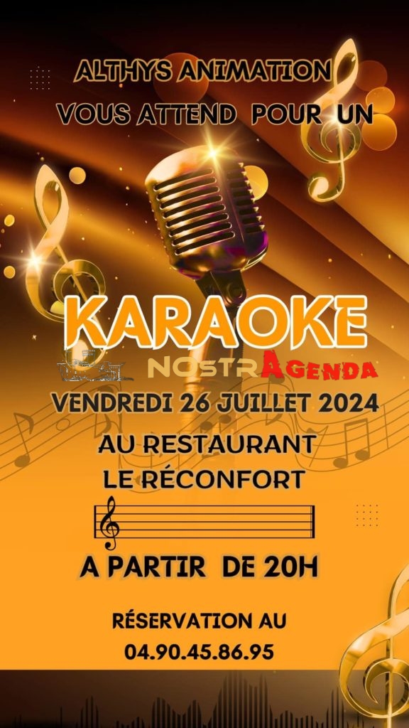 karaoke reconfort Salon agenda soirées Nostragenda