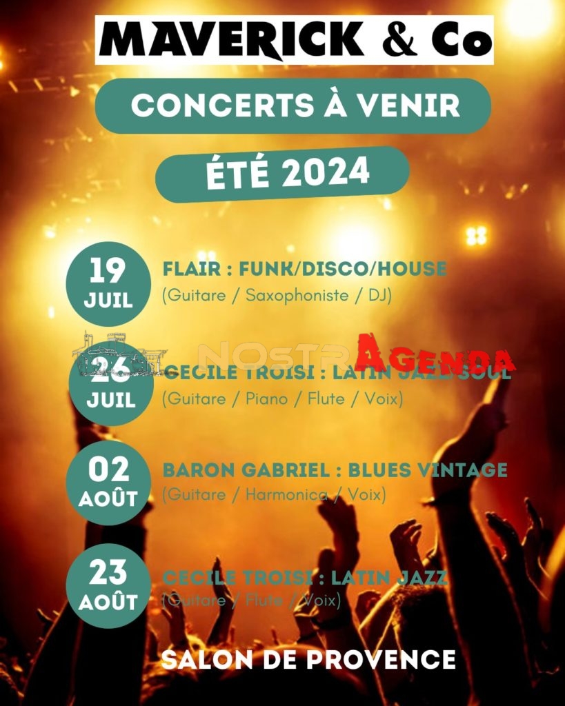 maverick and co Salon concerts agenda NOSTRAGENDA Ce soir