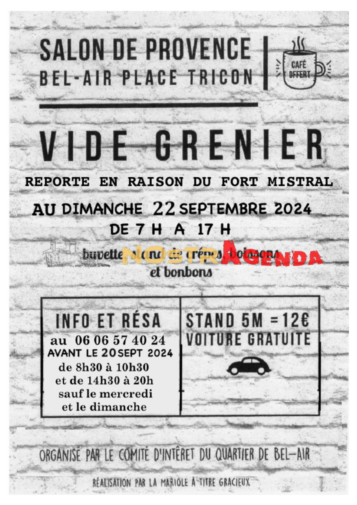 vide grenier Bel Air SALON AGENDA Nostragenda