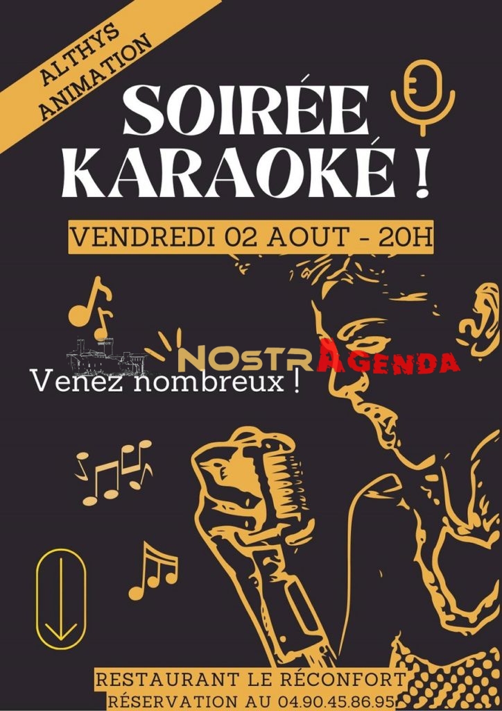 soiree karaoke le reconfort althys animation Salon agenda Nostragenda